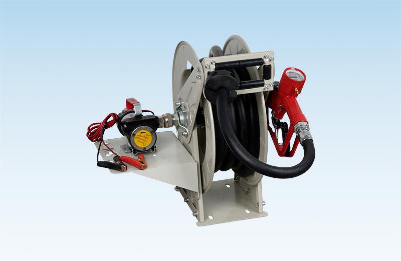 What role does the nozzle play in a fuel pump?