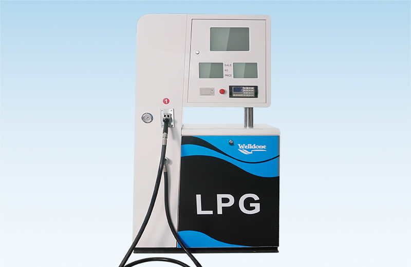What accessories are commonly used with LPG dispensers?