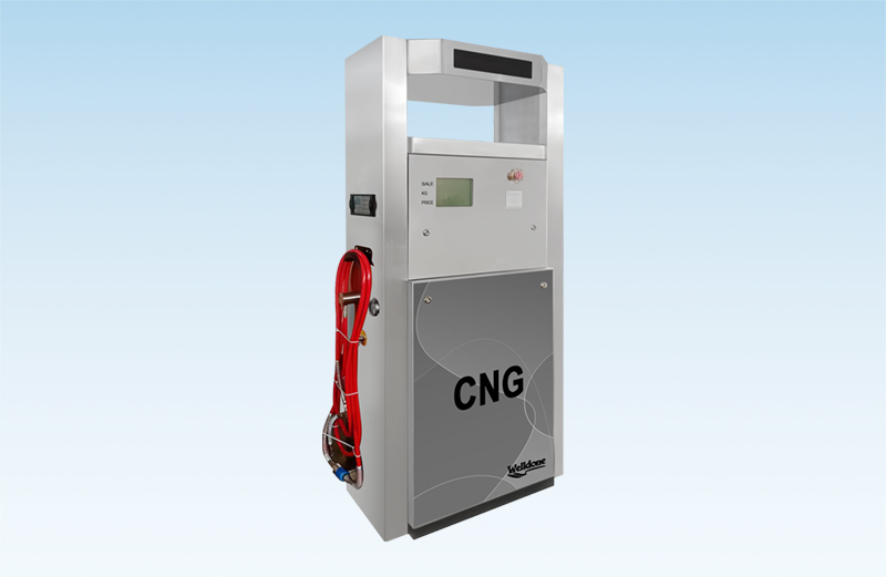 What components make up a CNG dispenser?