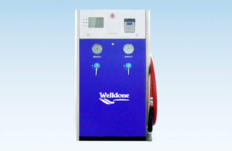 How does a CNG dispenser communicate with a station’s central control system?