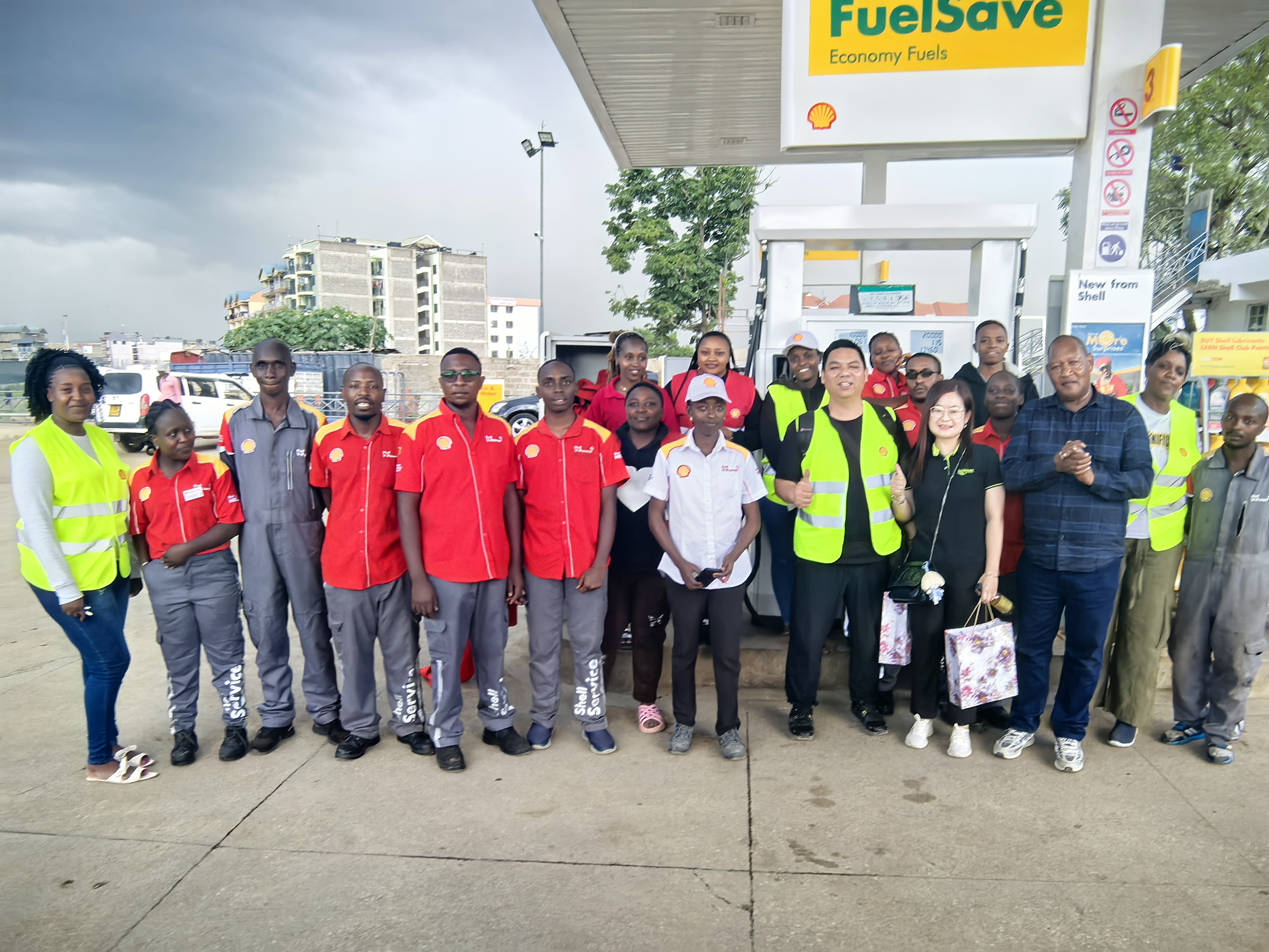 Our company helps Shell gas stations in Kenya to improve the operation and service level of gas pump